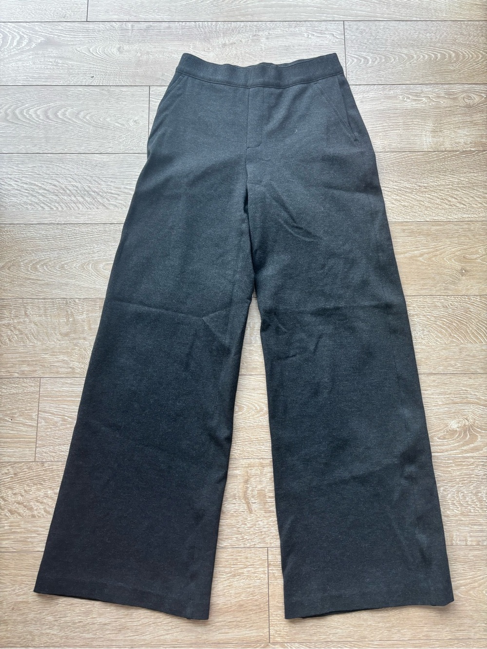 SPANX The Perfect Pant Wide Leg | Size XS Petite | Charcoal Heather 🩶